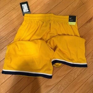 Nike Men's Bright Yellow Athletic Shorts
